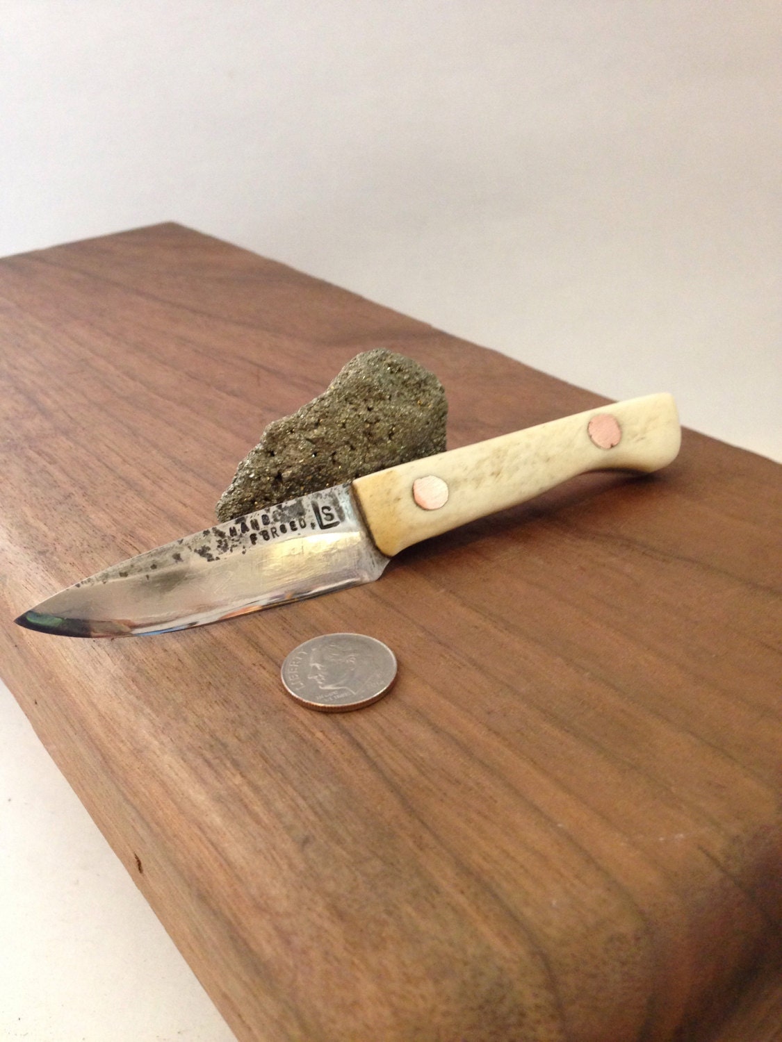 Bodice Garter Knife Bone Handle with Copper Pins Etsy