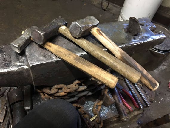 Bladesmithing Japanese Style Dogshead Hand-Forged Blacksmith Hammer 2-2.5 lb