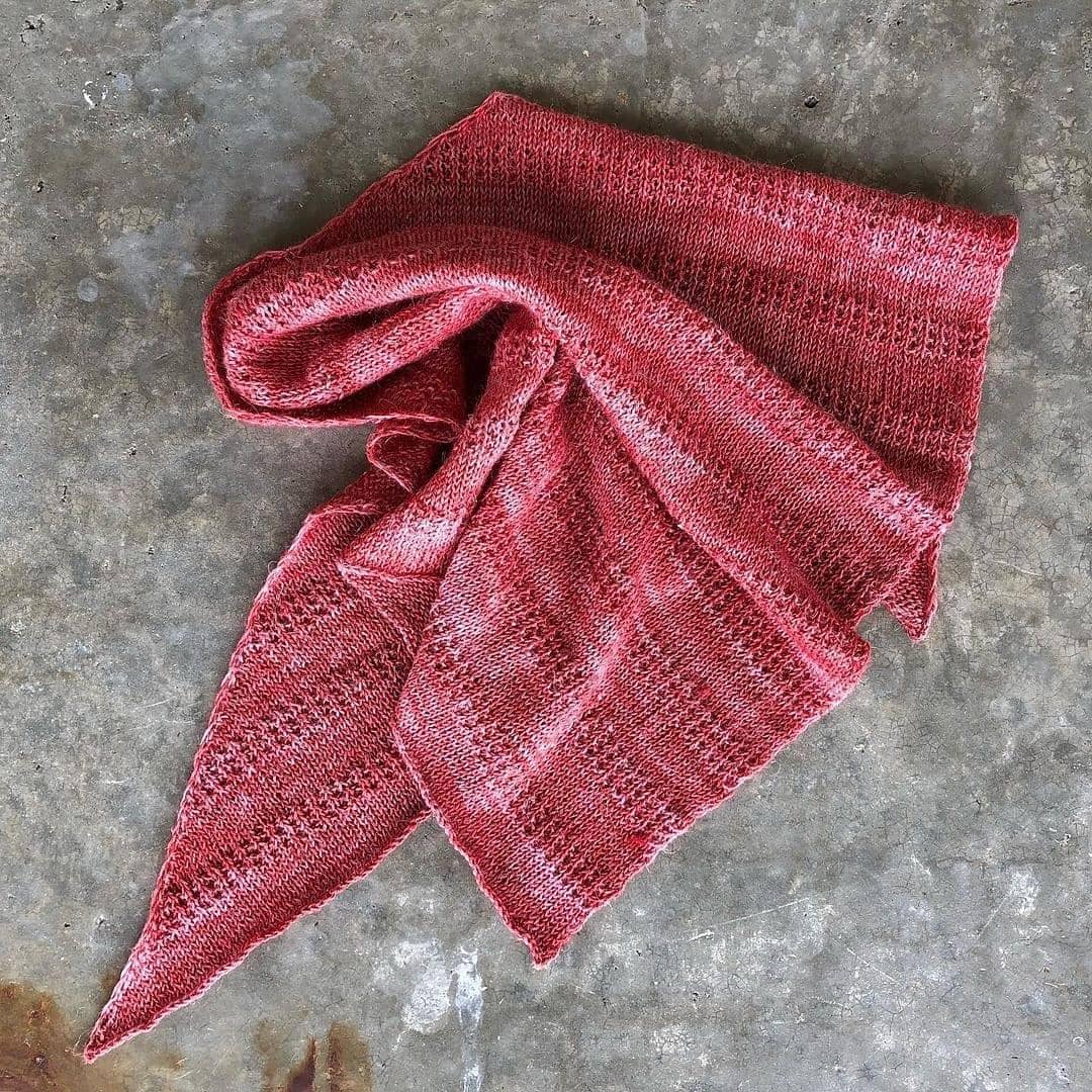 Thatched Triangle Pattern The Thatch Shawl Knitting Pattern - Instant PDF Download | Textured DK ...
