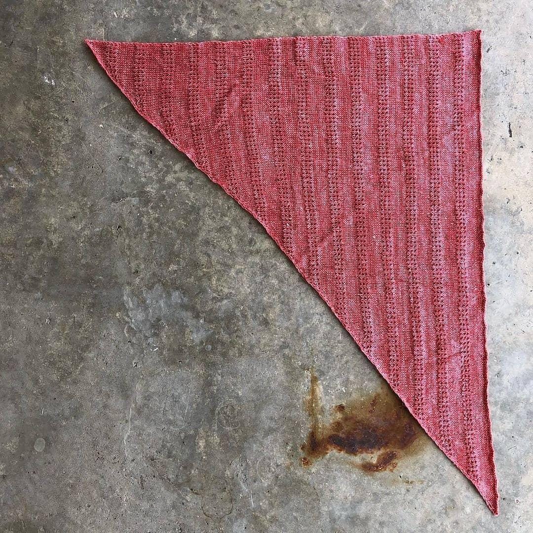 Thatched Triangle Pattern The Thatch Shawl Knitting Pattern - Instant PDF Download | Textured DK ...