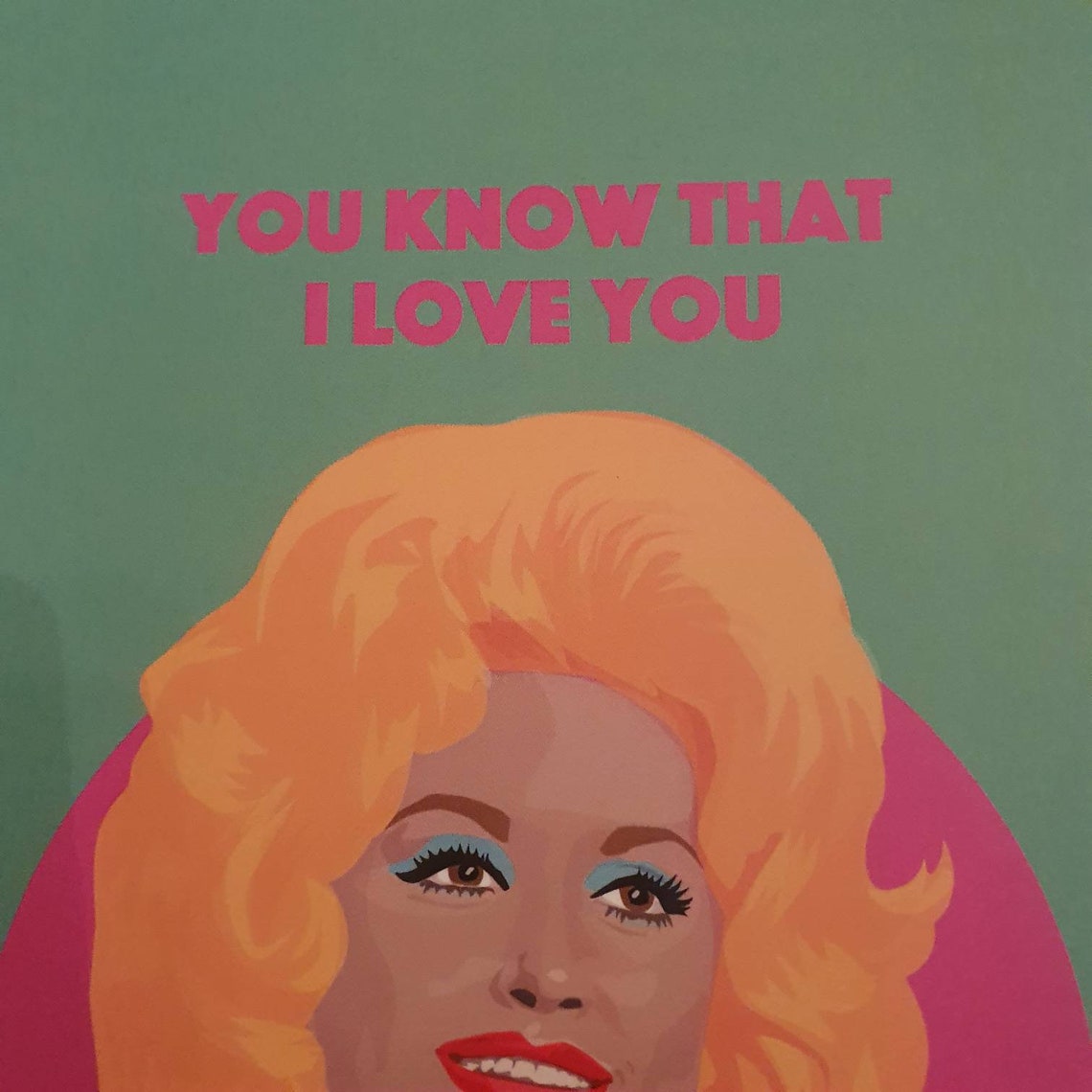 Dolly Parton Card Valentines Card Mother's Day Card Dolly Etsy Ireland