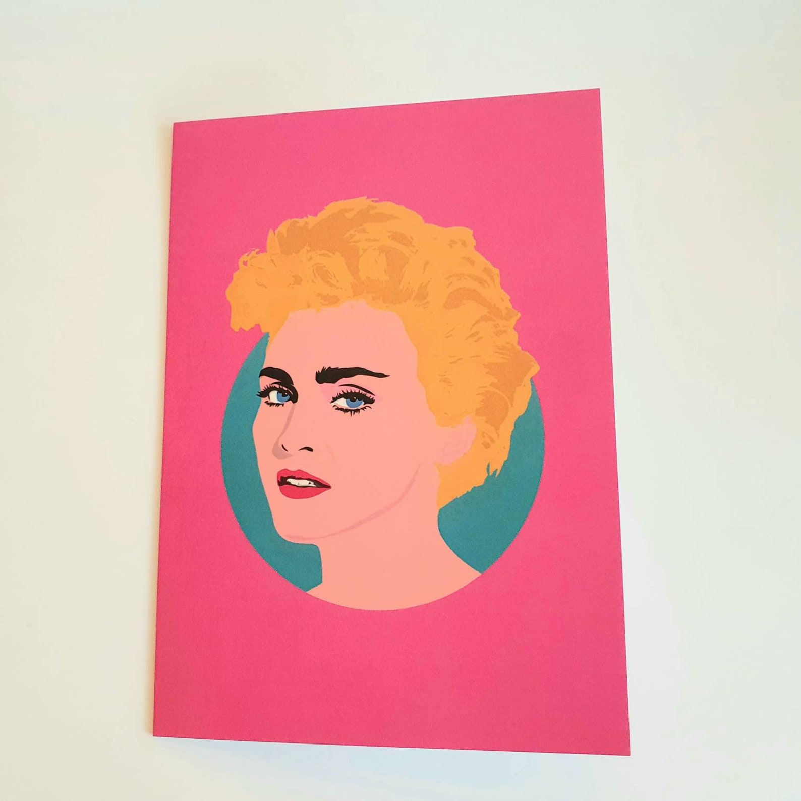 Madonna Birthday Card Greeting Card Madonna Fan Singer Pink - Etsy