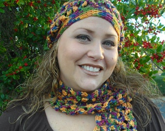 Crochet Pattern - Falling For You (Hat & Scarf Set)