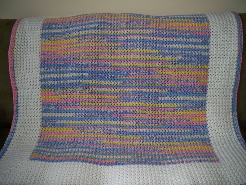 Crochet Pattern Cuddly Baby Blanket image 2