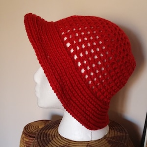 Crochet Pattern - Spiral Mesh Hat