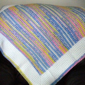 Crochet Pattern Cuddly Baby Blanket image 1