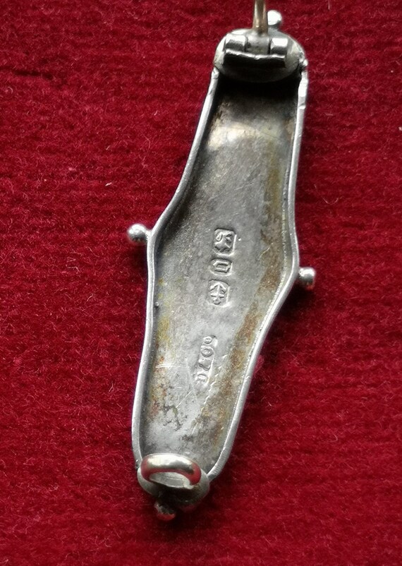 Hallmarked Silver Victorian Birmingham 1888 Brooch Gem