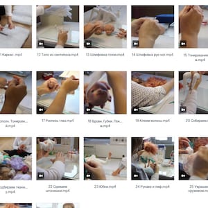 May include: A collection of images showing the process of creating a doll. The images show various stages, including the doll's frame, body, head, and limbs. Text in Russian accompanies each image, describing the steps.