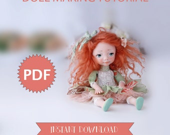 Doll Tutorial Instant Download PDF Guide Doll Making Book Art Doll Diy Dolls E-book