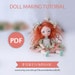 Doll Tutorial Instant Download PDF Guide Doll Making Book Art Doll Diy Dolls E-book 