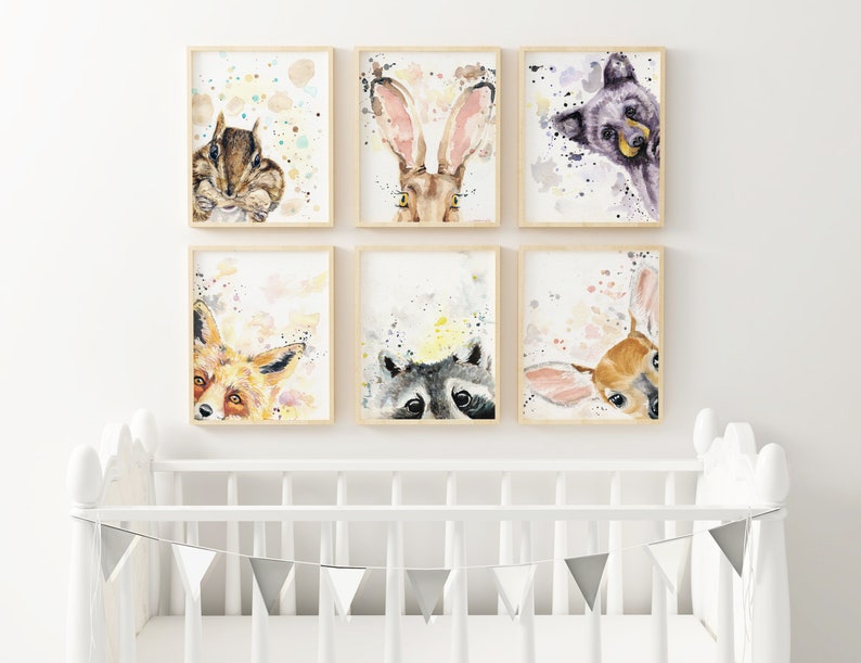 Woodland Nursery Decor Woodland Animals Nursery Art Kids Etsy Canada