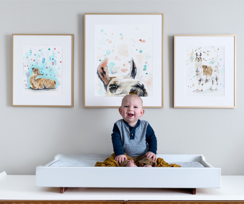 llama nursery art
