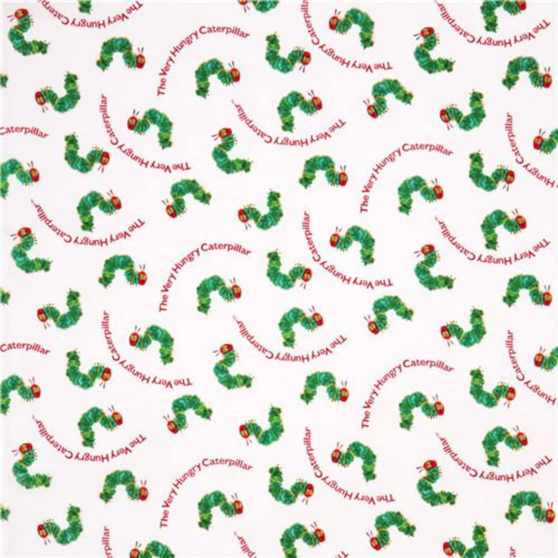 The Very Hungry Caterpillar Fabric by the Yard Caterpillar Etsy