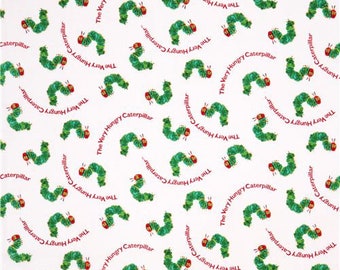 35x44" remnant The Very Hungry Caterpillar Fabric