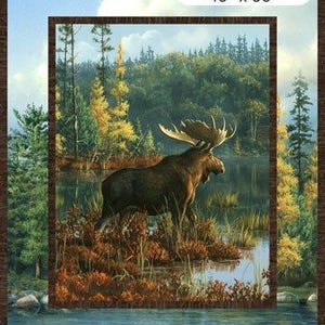 Moose Fabric Panel, Moose 36