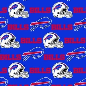 NFL Buffalo Bills Fabric / Licensed NFL Fabric from Fabric Traditions / Football Fabric by the yard
