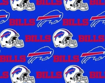 NFL Buffalo Bills Fabric / Licensed NFL Cotton Fabric from Fabric Traditions / Football Fabric by the yard