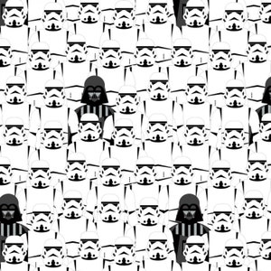 Star Wars Storm Troopers Fabric by the Yard / Camelot Fabrics Yardage and Fat Quarters available