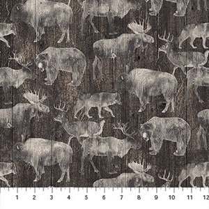 Canyon Creek, Woodland Animals  Fabric from Northcott Yardage and Fat Quarters Available