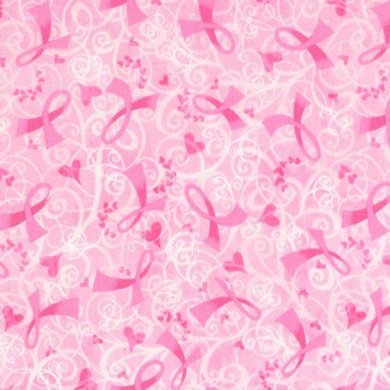 Breast caner awareness 100/% cotton fabric fat quarter