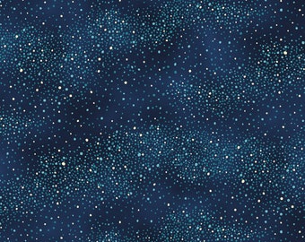 Beneath The Stars Camping Sternenhimmel Blauer Stoff von Studio-e - Camping Fabric / Yardage Fat Quarters