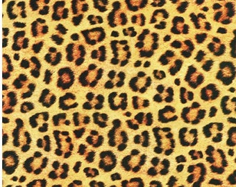 Animal Kingdom Jaguar Skin Print Fabric, Wild Safari Fabric by the yard by Robert Kaufman Fabrics
