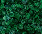 Blossom Packed Green Leaves Fabric by QT Fabrics, Floral Blender Fabric Yardage Fat Quarters