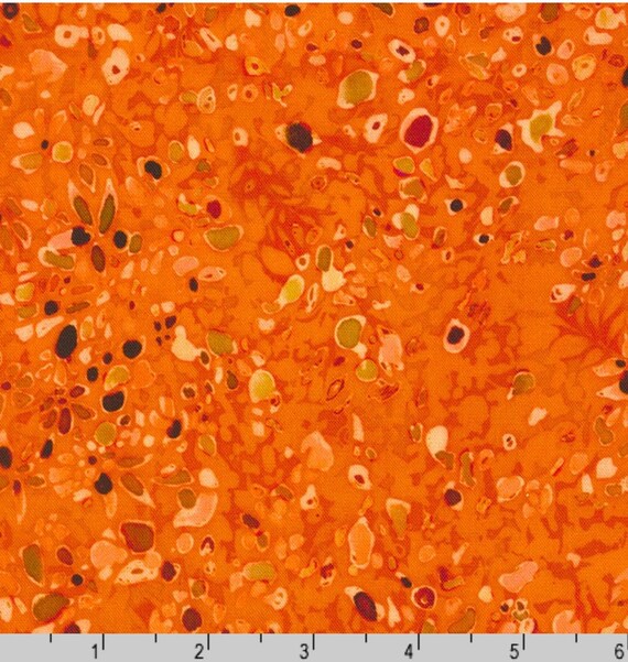 Sienna Orange Abstract Fabric by Robert Kaufman Cotton Tonals Etsy