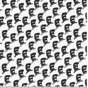 Dr Seuss Fabric / Express Yourself Dr Seuss Cat in the Hat, Hats on White Cat in the Hat by Robert Kaufman, Yardage & Fat Quarters Available