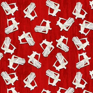 Adirondack Chair Toss Fabric / Camping Chairs Fabric / Shoreline by Henry Glass / Beach Chairs By The Yard and  Fat Quarters