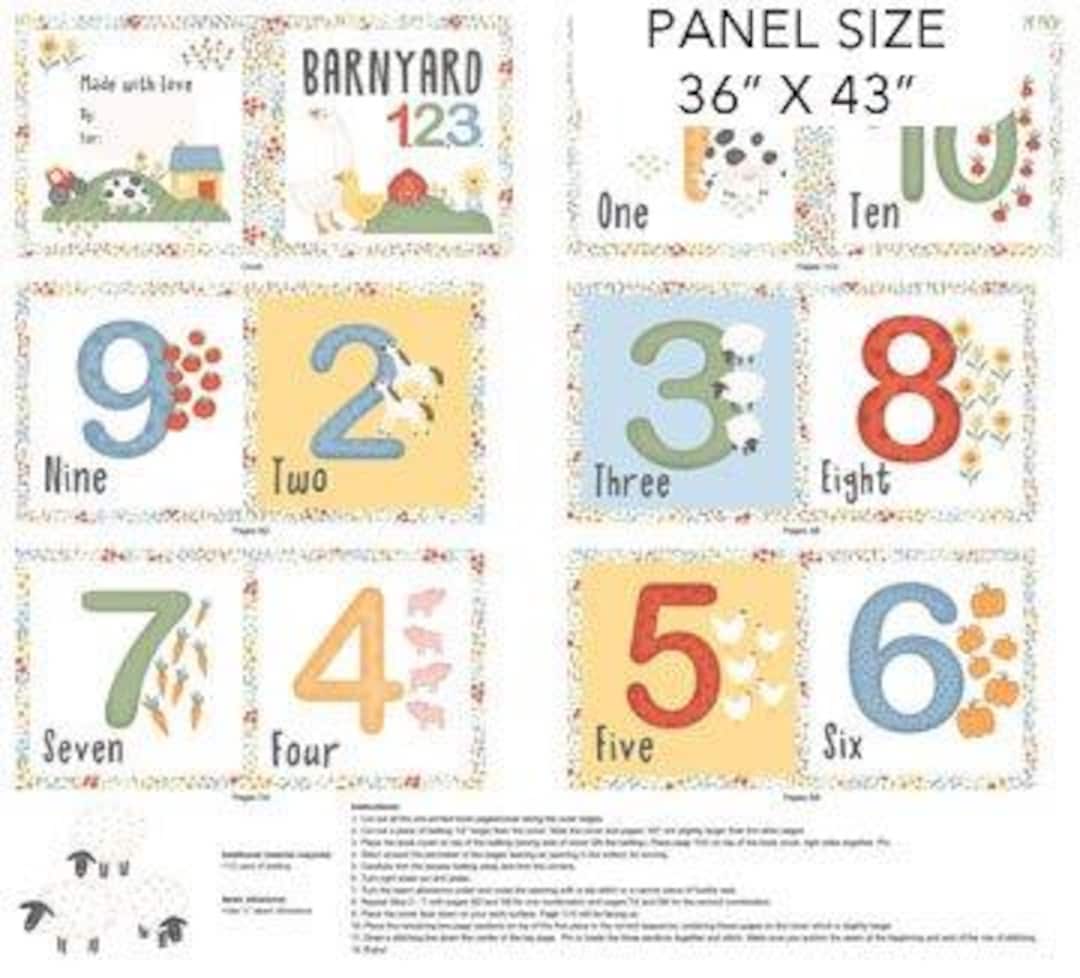 Barnyard 123 Cloth Counting Book 36