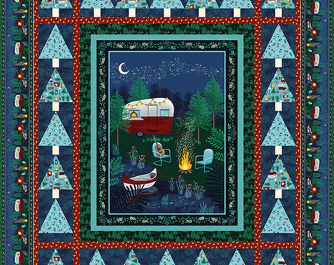 Camping Quilt Kit, Features Beneath the Stars Collection From Studioe