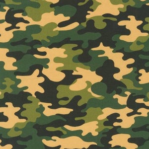 Camo Fabric / Camouflage Fabric / Robert Kaufman Military Jungle Fabric / Camo Fabric By The Yard