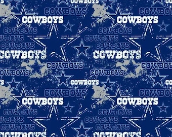 NFL Dallas Cowboy Fabric / Licensed NFL Cotton Fabric from Fabric Traditions 44" Wide / Football Fabric by the yard