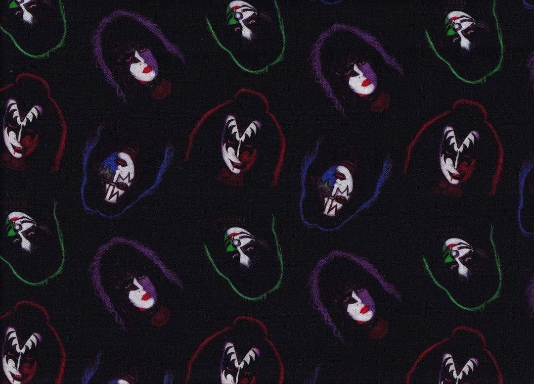Kiss Band Fabric / Kiss Band Members Fabric / Drive You Crazy Etsy