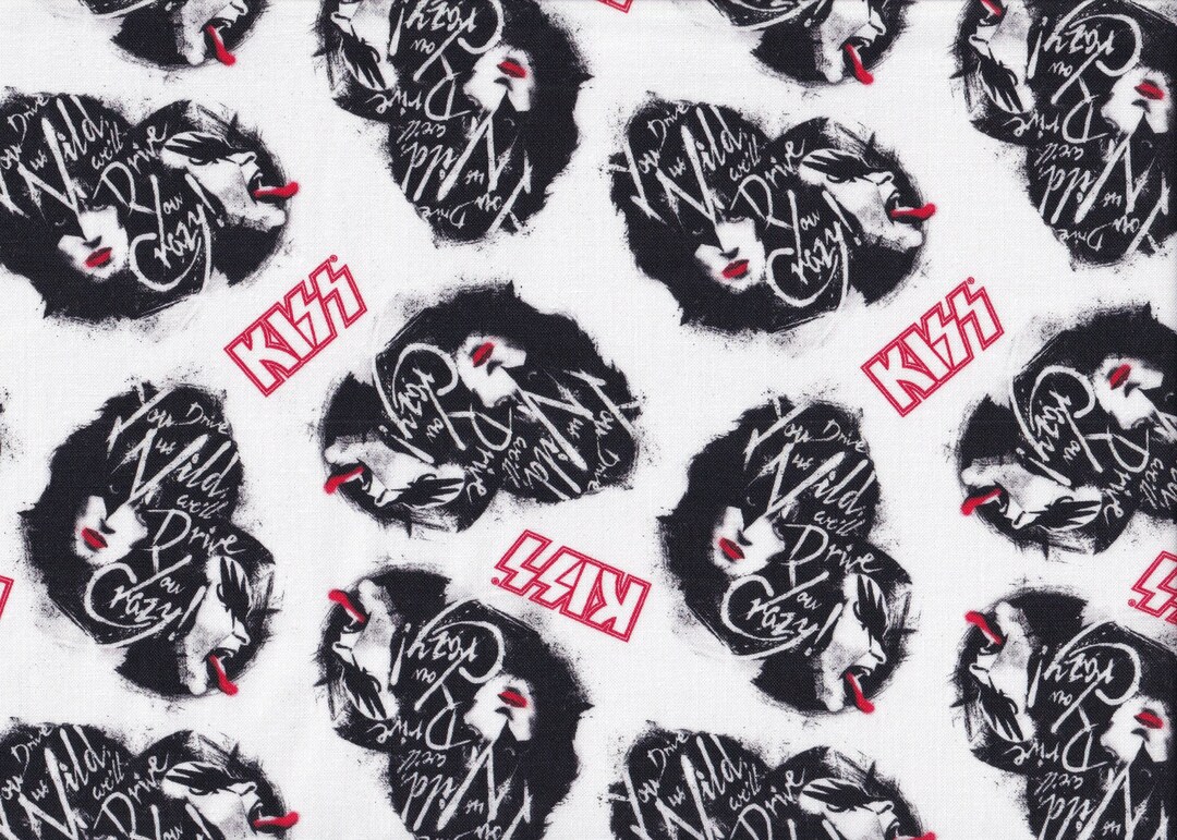 Kiss Band Fabric / Kiss Band Members Fabric / Drive You Crazy / Gene