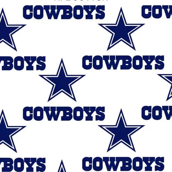 NFL Dallas Cowboy Fabric / Licensed NFL Fabric from Fabric Traditions / Football Fabric by the yard