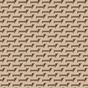 Dachshund Along, Patinhas Adoráveis da Camelot Fabrics
