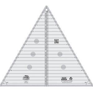Creative Grids Quilt Ruler 60 Degree 12-1/2in Triangle Ruler for Quilting & Sewing / Multi Purpose Ruler