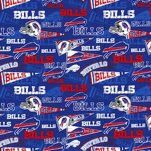16x44&quot; Remnant Buffalo Bills NFL Fabric