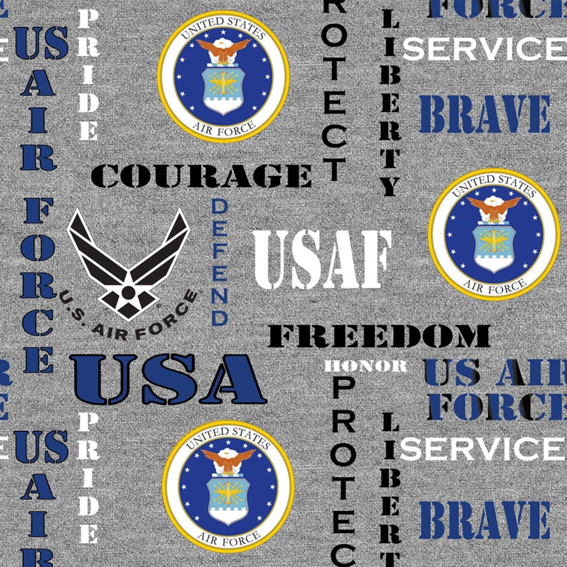 Air Force Fabric by the Yard, Military Fabric / Sykel 1181-AF Military ...