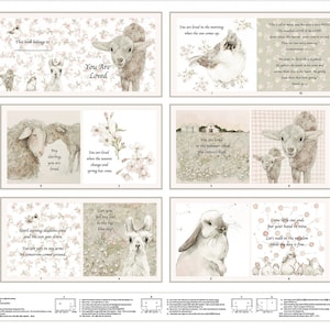 You Are Loved Stoffbuch Stoffbuch von Dawn Rosengren Panel Buch Panel Kinderzimmer Softbook, Stoffbücher Panel