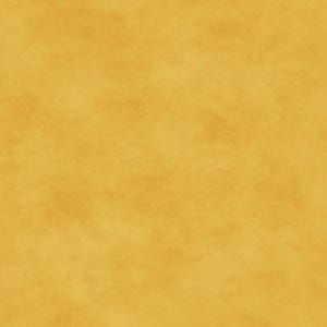 May include: A solid, monochromatic fabric surface featuring a warm, golden-yellow hue. The material displays a subtle, mottled texture with slight variations in colour intensity across the entire field, creating a soft, blended appearance.