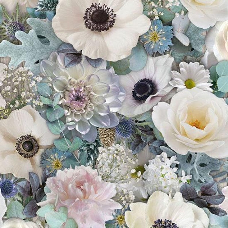 Farmhouse Blooms Floral Fabric by Hoffman Fabrics floral Yardage and Fat Quarters Available image 2