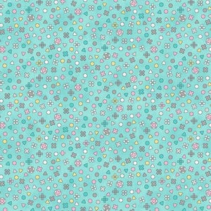 Game Controller Buttons on Turquoise Fabric Gaming Zone Collection by Northcott Fabrics Blender Support Yardage & Fat Quarters Available