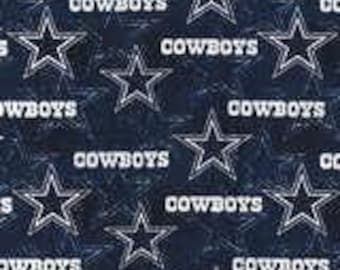 NFL Dallas Cowboy Fabric / Licensed NFL Cotton Fabric from Fabric Traditions 44" Wide / Football Fabric by the yard
