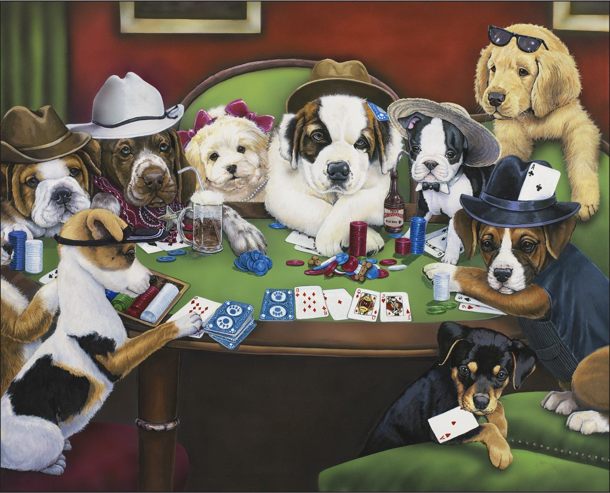 Собаки играют в покер кассиус кулидж