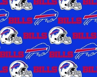 NFLバッファロー・ビルズ生地／ファブリック・トラディションズ社製NFLライセンスコットン生地／フットボール生地（1ヤード単位）