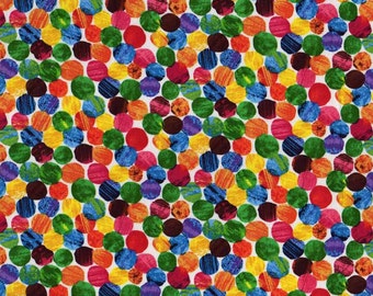 The Very Hungry Caterpillar Overall Dots From Andover Fabrics by Eric Carle