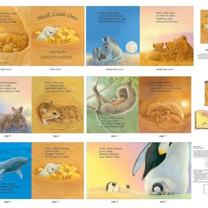 Hush Little Ones Stoffbuch Panel / Hush Little Ones Buch für Babys und Kinder / DIY Stoffbuch Panel verkauft durch das Panel